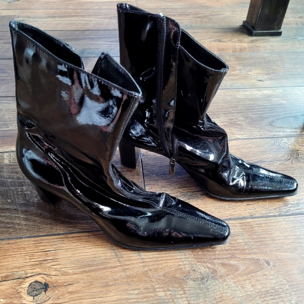 Vince Black Leather Boots